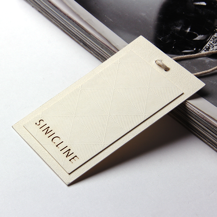Sinicline New Paper Hollow -out logo Hang Tag